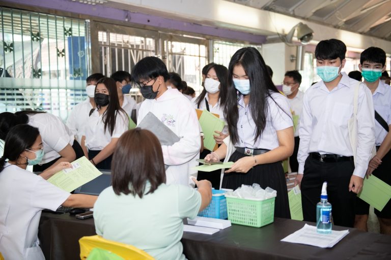 Health check-up event for new students enrolled in the academic year 2022 at D-Hall, Technology Center.