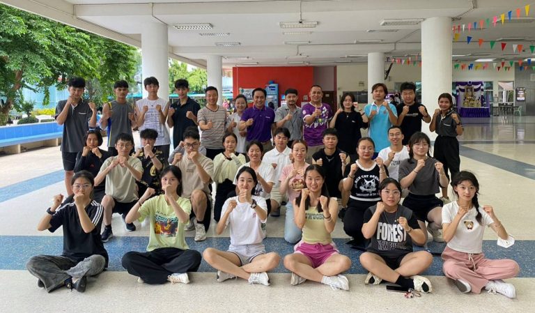 RMUTP offers classes in self-defense and Muay Thai to Chinese students as part of cultural exchange to learn about Thai culture