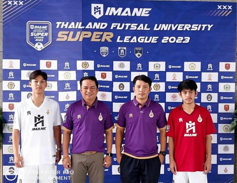Participated in the press conference for the opening of the IMANE THAILAND FUTSAL UNIVERSITY SUPER LEAGUE 2023 competition.